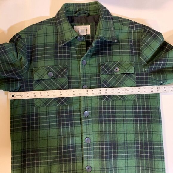 Alaska Wilderness Gear Men's Plaid Cotton Flannel Button Up Long Sleeve Size L - Picture 9 of 11